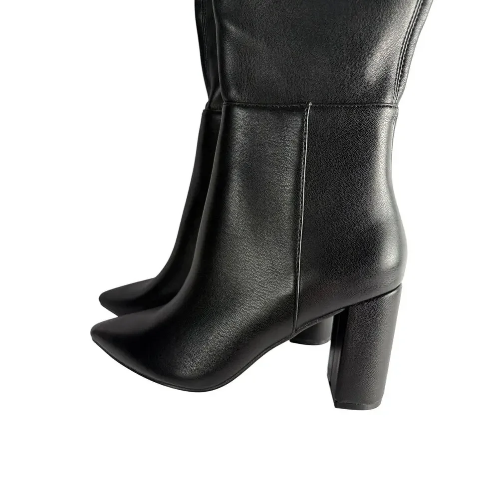CHINESE LAUNDRY Fun Times Over the Knee Boot Black Size 7/37.5 NWOB